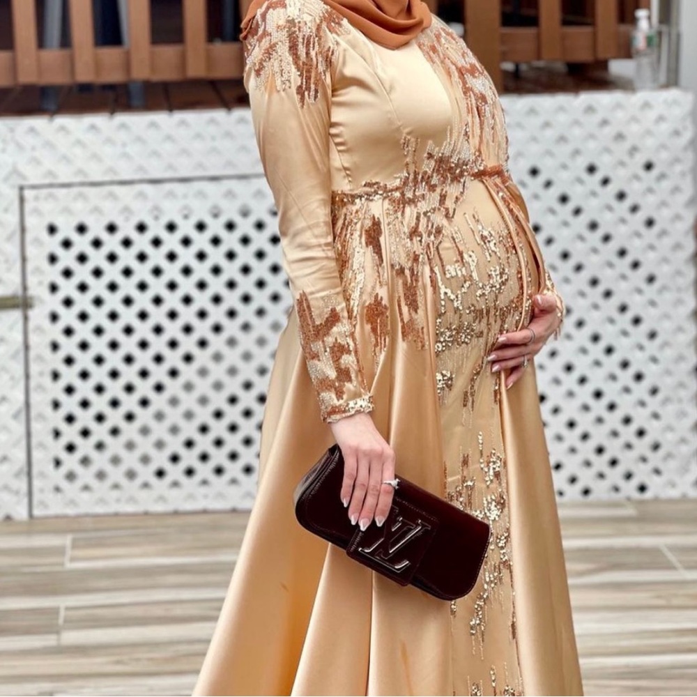 Custom made couture gown.